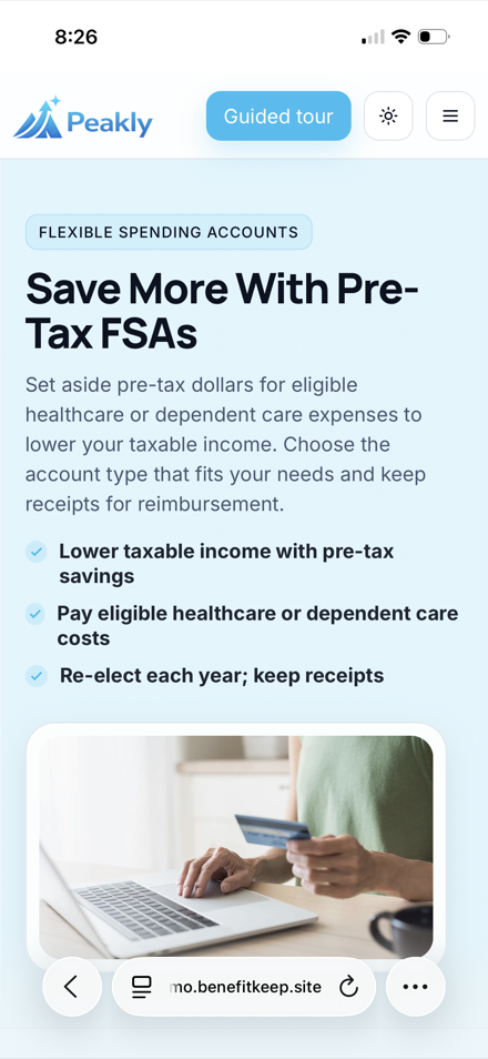 Benefit Keep mobile screenshot 2